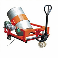 Mélangeur de fûts électrique 400 kg, rotateur pour fûts d'huile de 55 gallons, machine de mélange à rouleaux, levage industriel mobile, rotation à 360 degrés