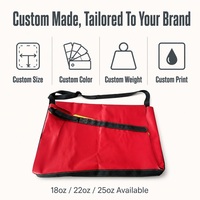 Sac de transport pour instruments, bâche personnalisée, imperméable, en PVC tissé enduit, robuste, fabricant ODM/OEM, usage industriel, velcro