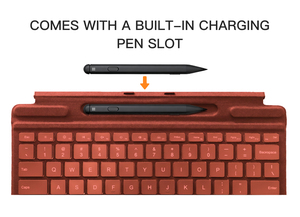 Syx คีย์บอร์ดแม่เหล็กเรืองแสง RGB สำหรับ <span class=keywords><strong>Microsoft</strong></span> Surface Pro <span class=keywords><strong>8</strong></span> 9 10ฝาครอบไร้สาย BT พร้อมแทร็คแพดที่จับปากกาแบบบาง - Product Image 5