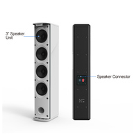Altavoz de columna profesional 100W potente altavoz de columna de matriz de línea altavoz de sistema de sonido de cine en casa