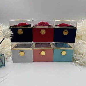 Creative Vintage Rotary <strong>Rose</strong> <strong>Jewelry</strong> <strong>Box</strong> for Necklace Luxury Custom Logo for Valentine's Day and Christmas Gift - Product Image 3