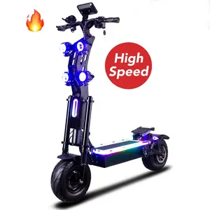 2024 Powerful 2 Wheel Dual Motor Off Road 120km/h 72v 40ah 13 Inch 14 Inch Foldable Electric Scooter Eu Warehouse 10000ww