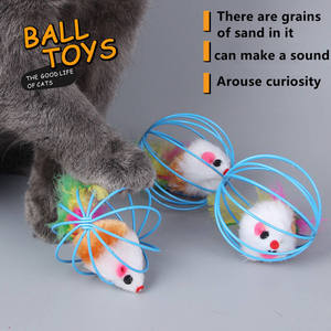 Jouets interactifs <span class=keywords><strong>pour</strong></span> chats en gros : <span class=keywords><strong>Souris</strong></span> en cage, balles en peluche, bâtonnets amusants <span class=keywords><strong>pour</strong></span> chats, jouet personnalisé <span class=keywords><strong>pour</strong></span> animaux de compagnie stimulant l'intelligence - Product Image 6