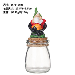Decorazioni Natalizie - Elfi Nordici Nano in Resina, Barattoli per Caramelle Decorativi - Product Image 4
