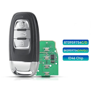 Llave Inteligente de Repuesto para Auto Q5 A4L A5 A6 A7 A8 RS4 S4 S5, Llave Remota ID46, 8T0959754D 8T0959754C 8K0959754G 8K0959754D/H - Product Image 1