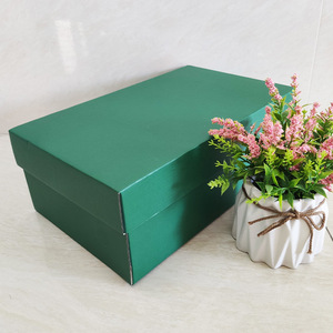 Multi Color <b>Cardboard</b> <b>Shoe</b> <b>Box</b> With Handle Hole Sturdy Corrugated Footwear Storage And Packaging <b>Box</b> - Product Image 4