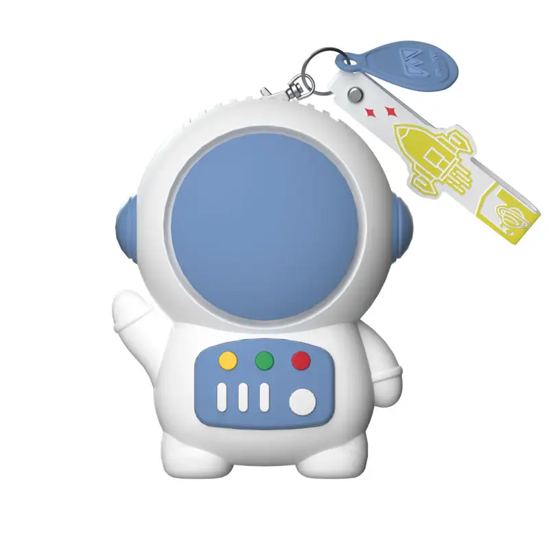 2024 New Design Rechargeable Mini Cute Children gift USB Astronaut Shape Bladeless Mini Fan Spaceman Leafless Fan