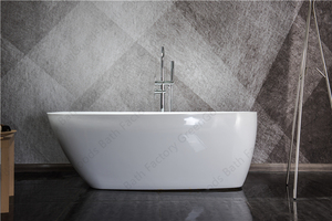 Black Acrylic Standard <strong>Bathtub</strong> Size Free Standing Baths - Product Image 5