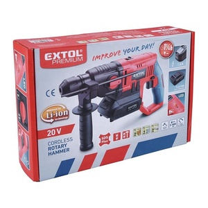 8891818 EXTOL 20V Li-ion 2000MAh Hai Tốc Độ Không Dây Tác Động Khí Nén Nhanh Không Dây Rotary Power Hammer Khoan - Product Image 5