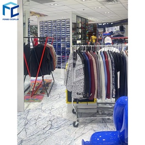 Quần áo hiện đại cửa hàng hiển thị tủ sang trọng cửa hàng may mặc hiển thị đứng người đàn ông quần áo cửa hàng đồ nội thất cửa hàng quần áo thiết kế - Product Image 4