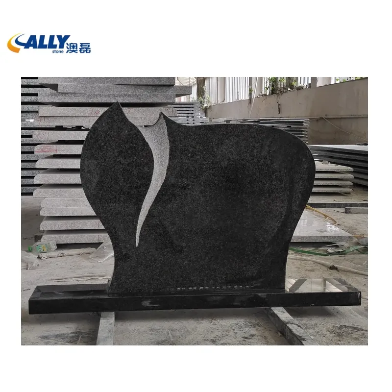 Nhà Máy Giá phong cách châu âu nam phi đen Granite phong cách đơn giản bia mộ tượng đài bia mộ cho graving cementary