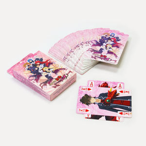 <span class=keywords><strong>Cartas</strong></span> de Juego con Diseño Personalizado de Chicas de Anime Japonés, Estilo Encantador, Impresión de Alta Calidad para Venta en Supermercados - Product Image 3