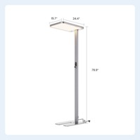 Lámpara de Pie LED de Espectro Completo, Luz de Lectura para Estudio, Bridgelux Ra98, para Niños, Estudiantes, Hogar y Oficina