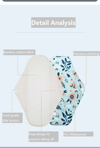 Sinh Thái Thân Thiện Với Bông In Mô Hình Pad Hữu Cơ Tái Sử Dụng Bông Miếng Đệm Đa Mô Hình Kinh Nguyệt Miếng Đệm Vệ Sinh Có Thể Giặt Khăn Ăn - Product Image 3