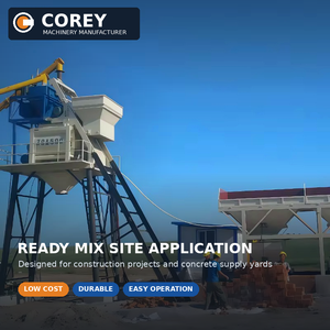 Planta de Concreto Premezclado Corey HZS75 con Bomba, Línea de Producción de Hormigón, Estación de Mezcla de Concreto con Capacidad Personalizada, Suministro Directo de Fábrica - Product Image 6