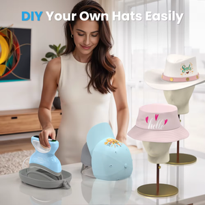 ماكينة ضغط الحرارة الصغيرة المحمولة لغطاء الرأس لأداة طباعة القبعات اليدوية لنقل الأنماط من الدرجة من أجل التكبير - Product Image 4