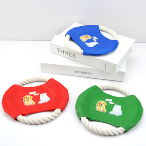 Juguetes interactivos para mascotas con logotipo personalizado impreso, para limpiar los dientes, de tela Oxford y cuerdas de algodón. - Product Image 3