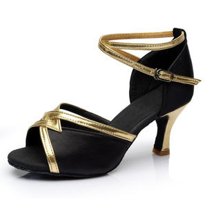 NUEVOS Zapatos de Baile Latino para Mujer 2026, para Salón/Salsa/Bachata/<span class=keywords><strong>Tango</strong></span>, con Brillantina, Parte Superior de Cuero Dividido, Forro de PU - Product Image 2