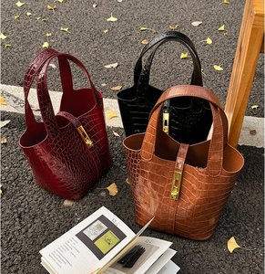 热销供应商2026鳄鱼印花女包时尚时尚女士钱包钱包各种颜色女手提袋 - Product Image 3