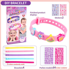 Dropshipping Shopify Kids DIY Bead Bracelet Making Kit Alphabet Letter Cartoon Jewelry Creative Educational <b>Gift</b> For Girls - Product Image 6