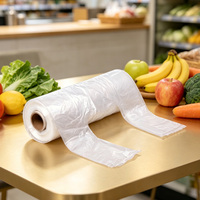Fabriekslage prijs transparante plastic T-shirt tassen met aangepast logo T-shirt verpakkingstas fruit & groente verpakkingstas