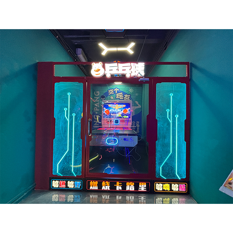Unmanned Self-Service Table Tennis Machine for Arcade Coin-Operated Human-Machine Battle Practice and Gaming