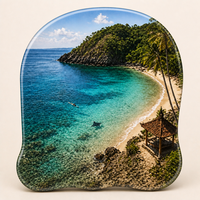 Magnete per Frigorifero Panoramico di Nusa Penida Indonesia, Souvenir 3D in MDF Stratificato, Regalo di Viaggio per Rivenditori Turistici