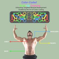 Planche de pompes pliable en ABS, barre d'entraînement réglable, support de dips portable pour la musculation à domicile