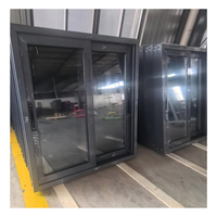 Fenêtre coulissante en aluminium à rupture de pont thermique, profil 6063-T5, double vitrage pour villa et patio, certifiée CE, à haute efficacité énergétique