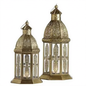 Lanterne en fer résistante à la chaleur, unique et très vendue, pour la décoration de la maison pour Noël - Product Image 6