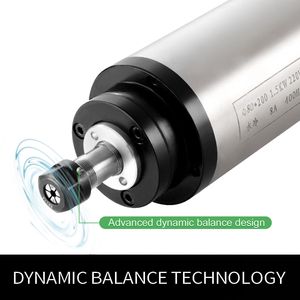 มอเตอร์แกนหมุน CNC เกรดอุตสาหกรรม รุ่นใหม่ ปี 2026 ยอดนิยม ขายดี ขนาด 80 มม. 1.5 กิโลวัตต์ ER16 ระบายความร้อนด้วยน้ำ ทนทาน ใช้งานง่าย สำหรับงานเจาะ - Product Image 3