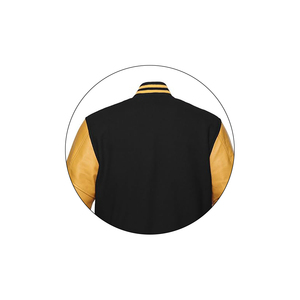 Chaqueta con letras de invierno personalizada, Mangas de cuero de alta calidad, chaquetas con letras de béisbol universitarias para hombres - Product Image 6