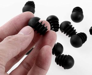 Embouts de tuyauterie ronds en plastique noir pour pieds de table, de <span class=keywords><strong>chaise</strong></span> et de meubles avec finition moulée - Product Image 2
