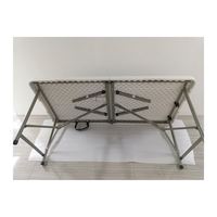 Vente en gros mobilier d'extérieur portable 6 pieds blanc rectangulaire pliable en plastique table pliante de banquet restauration bbq camping pique-nique
