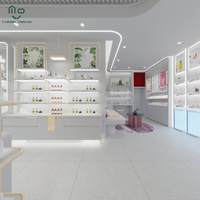 Vitrines de présentation de maquillage et de parfums de luxe avec éclairage LED, étagères de présentation écologiques pour la vente au détail
