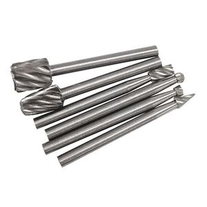 Woodworking Rotary Burr <b>Bits</b> High Carbon Steel For <b>Wood</b> Carving Engraving <b>Drilling</b> Milling Tool Set - Product Image 3