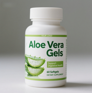 공장 공급 알로에 베라 소프트겔 캡슐 60 카운트 알로에 베라 젤 보충 글루텐 프리 소화 건강 지원 - Product Image 2