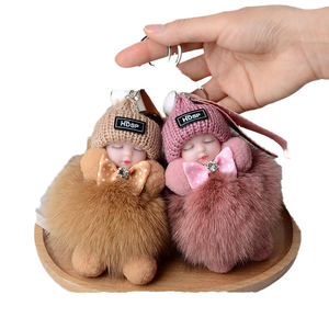 ตุ๊กตาการ์ตูนน่ารักแบบขายส่ง ของเล่นตุ๊กตาขนนุ่มสำหรับแขวนในรถ ของเล่นช่วยการนอนหลับ พวงกุญแจตุ๊กตาสัตว์ขนนุ่มสำหรับโปรโมชั่น จำนวนมาก คละแบบ สำหรับเทศกาลคริสต์มาส - Product Image 4