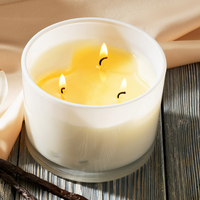 Bougie d'aromathérapie haut de gamme personnalisée, 3 mèches en coton, parfum longue durée, idéale pour offrir, utilisation quotidienne en intérieur