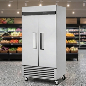 Refrigerador Comercial SinoKooool Anhui de Doble Puerta Vertical con Congelador Inferior de Acero Inoxidable, Sin Escarcha, Enfriamiento por Aire, Modelo U3F1382 - Product Image 1