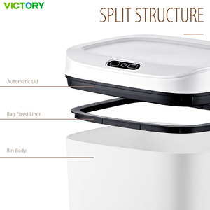 Smart Electric <strong>Plastic</strong> 9L/10L/11L Motion Sensor Lid Kitchen <strong>Bin</strong> Square Self Sealing Automatic Trash <strong>Bin</strong> for <strong>Bathroom</strong> - Product Image 5