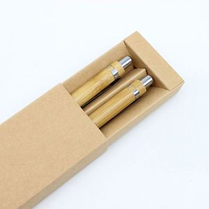 Bolígrafos Ecológicos de Madera de Bambú Personalizados, Bolígrafo de Bambú Promocional con Logotipo Personalizado, Juego de Regalo con Estuche - Product Image 6