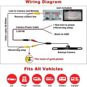 Caméra <span class=keywords><strong>de</strong></span> <span class=keywords><strong>recul</strong></span> automobile AHD 1080P CCD <span class=keywords><strong>de</strong></span> 4e génération pour <span class=keywords><strong>plaque</strong></span> <span class=keywords><strong>d</strong></span>'<span class=keywords><strong>immatriculation</strong></span> avec 170° <span class=keywords><strong>de</strong></span> champ <span class=keywords><strong>de</strong></span> vision °   Vision nocturne à faible luminosité avec angle <span class=keywords><strong>de</strong></span> vue large DC12V-24V - Product Image 6