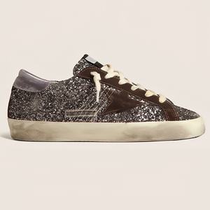 Baskets vintage en cuir véritable à motif étoile, respirantes, légères, à lacets, pour la marche, chaussures décontractées de mode pour l'extérieur - Product Image 1