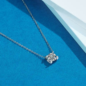 Mylove joyería 925 plata esterlina 1.0ct moisannite diamante <span class=keywords><strong>tauren</strong></span> colgante collar para mujeres con certificado GRA - Product Image 2