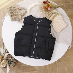 Nouvelles vestes <span class=keywords><strong>sans</strong></span> <span class=keywords><strong>manches</strong></span> pour enfants, style boutique, hiver automne, épaisses, décontractées, pour bébés garçons et filles, en duvet - Product Image 5