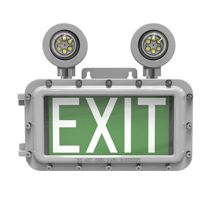 Factory Price Wall Mounted Explosion Proof Double Twin Head Light IECEx ATEX Listed Emergency Luminaire with Battery - Product Image 4