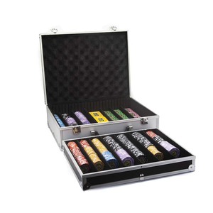 Juego de corona de arcilla redonda, fichas de póker y fichas de póker, placa, fichas de póker con funda de casino, venta al por mayor - Product Image 4