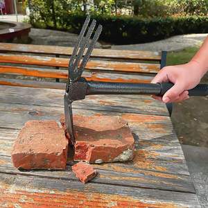 Fabrication professionnelle petite <span class=keywords><strong>houe</strong></span> combinée d'outils à main de jardin avec poignée en acier au carbone - Product Image 3