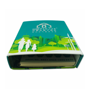 Boîte d'échantillon personnalisée couleur verte reliure à anneaux papier offset pour matériaux <span class=keywords><strong>de</strong></span> construction papier peint catalogue thème <span class=keywords><strong>de</strong></span> la <span class=keywords><strong>santé</strong></span> <span class=keywords><strong>de</strong></span> l'air - Product Image 2